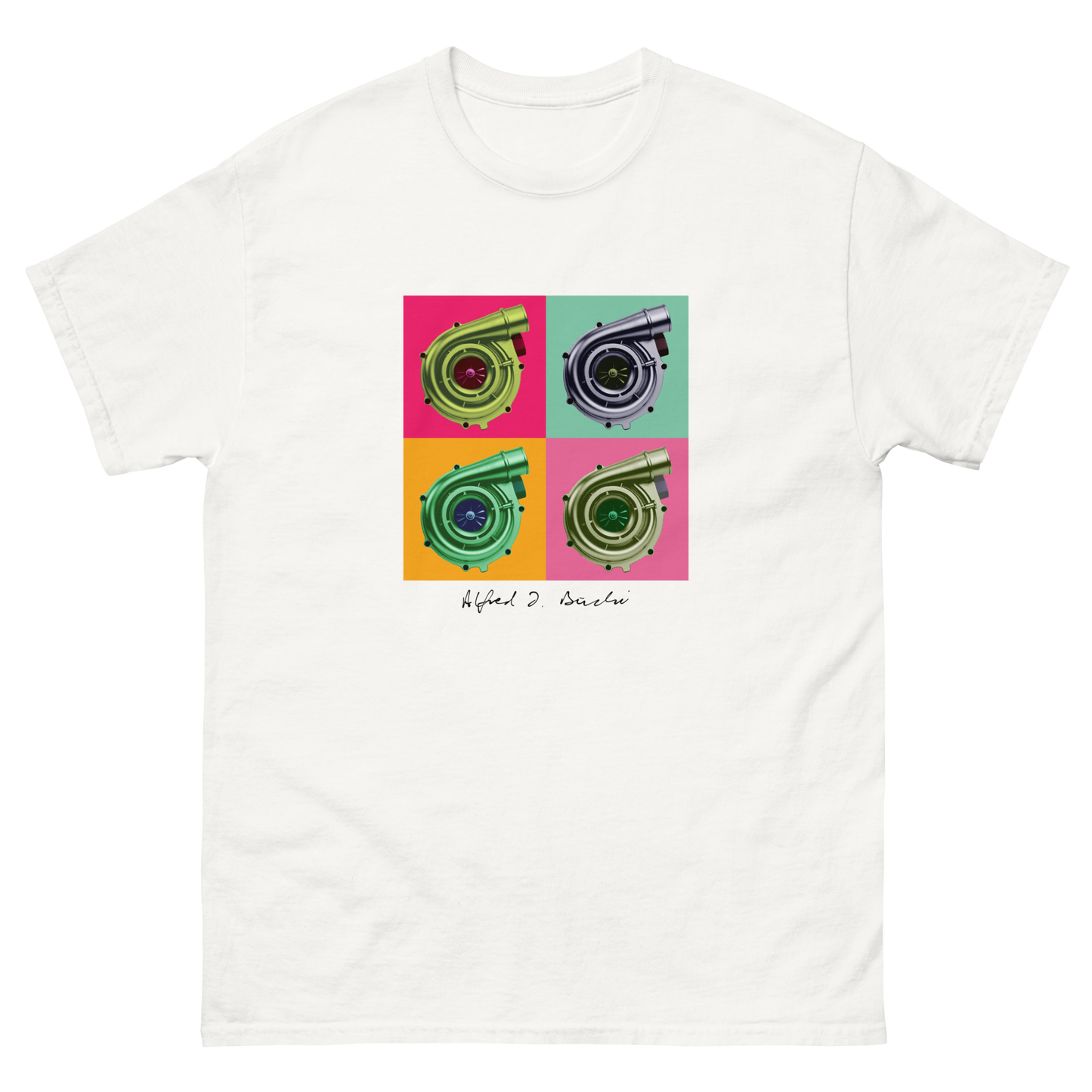 Classic T-Shirt Turbolader Pop Art Style