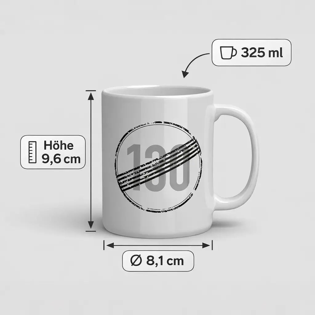 KeinTempolimit Kaffeebecher – 130 Ende Tasse