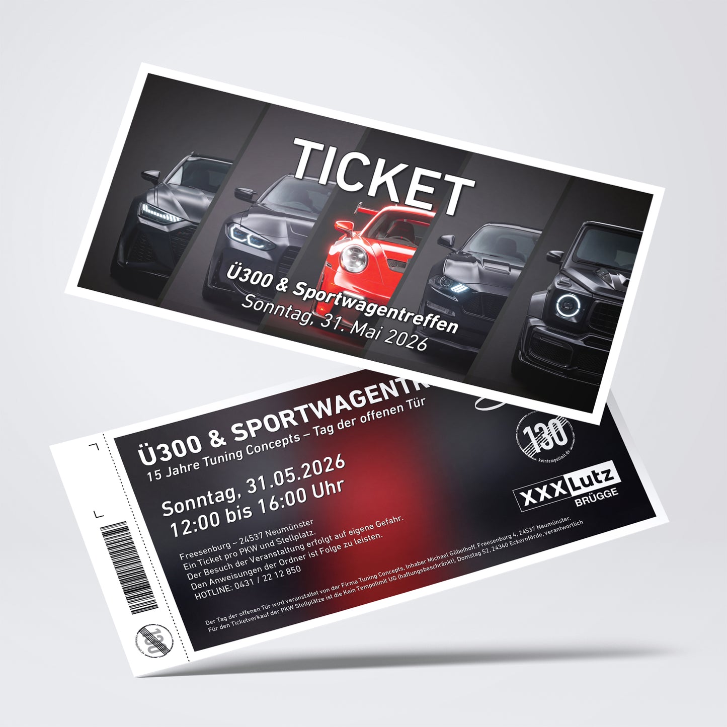 Ticket für Ü300 & Sportwagentreffen – 31.05.2026, Neumünster
