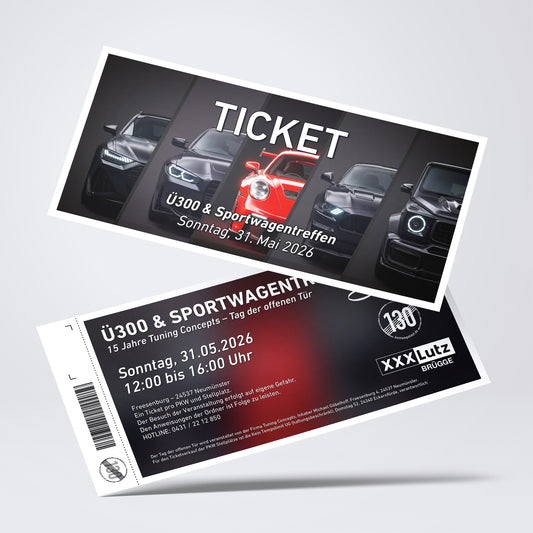 Ticket für Ü300 & Sportwagentreffen – 31.05.2026, Neumünster